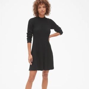 NWT Ribbed Mockneck Skater Dress
